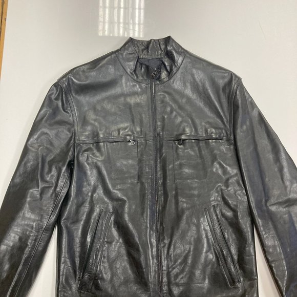m0851 Men's Leather Jacket (new without tags) - Picture 2 of 12